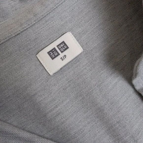 🚨 Uniqlo Soft Brushed Long Sleeve Shirt Gray - Picture 6 of 13